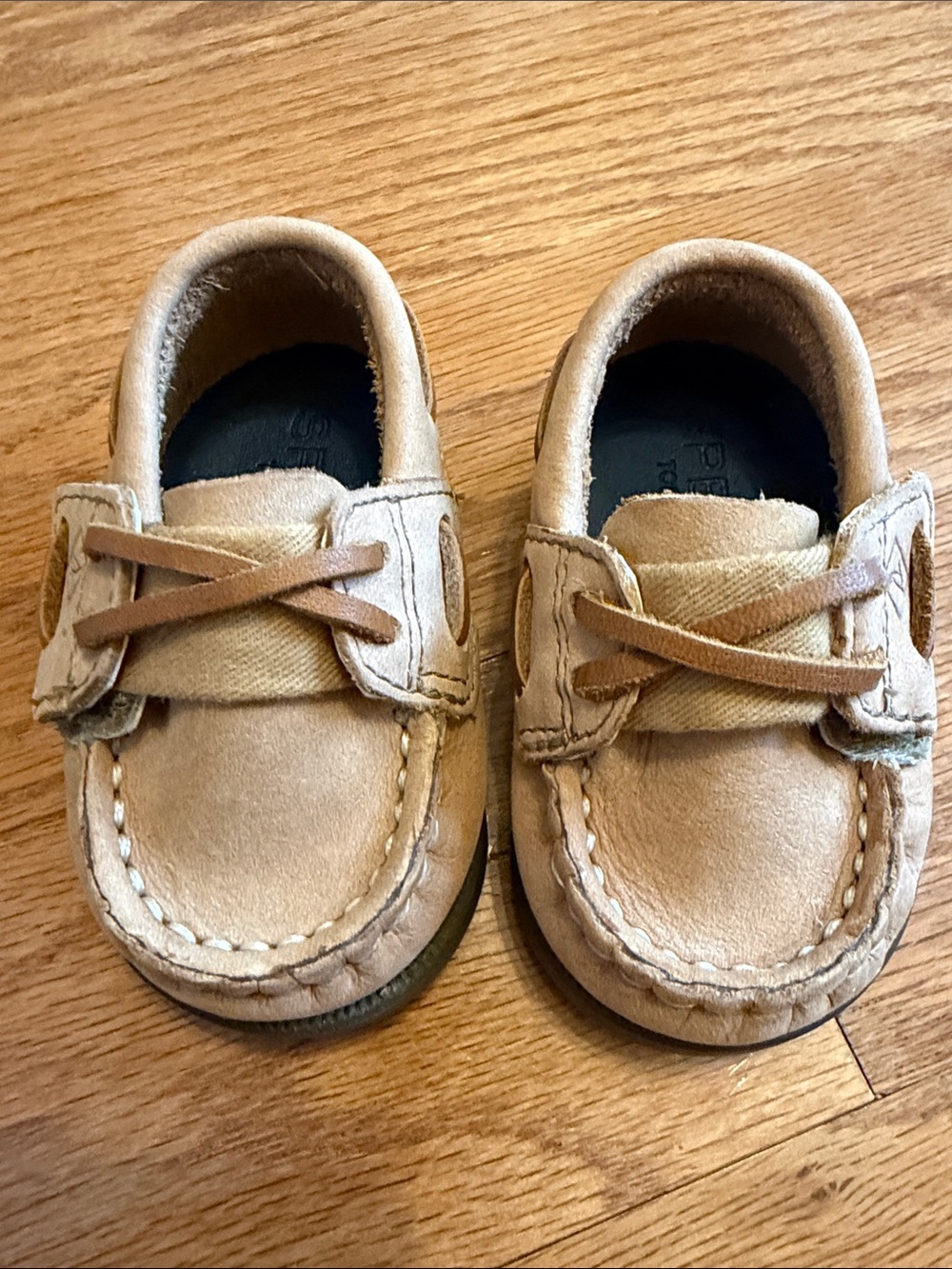 Sperry Kids Light Brown Suede Moccasins